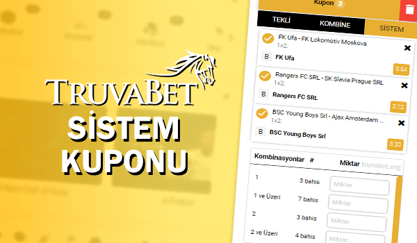 Truvabet Sistem Kuponu